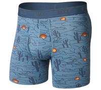 Calzoncillos bóxer Saxx Quest Quick Dry Mesh Boxer Brief Fly Talla: XL / Color: azul/naranja