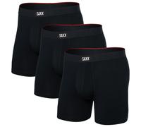 Calzoncillos bóxer Saxx Vibe Xtra Soft Comfort Boxer Brf Fly 3Pk Talla: L / Color: negro