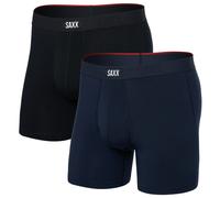 Calzoncillos bóxer Saxx Vibe Xtra Super Soft Bb Fly 2Pk Talla: L / Color: negro/azul