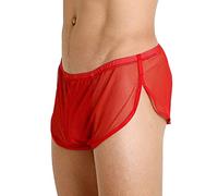 Calzoncillos bóxer sexys para Hombre, Calzoncillos Transpirables de Malla, Pantalones Cortos de Malla para Hombre Transparentes con Abertura Grande Traje Sexi Mujer