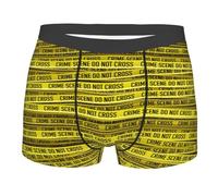 Calzoncillos Boxer Sin Etiqueta Calzoncillos Hombre Cinta De La Escena del Crimen Cómodos Ropa Interior Hombres para Uso Diario Dormir XXL