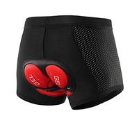 Calzoncillos Ciclismo Hombre Acolchados, Actualizar Pantalones cortos de ciclismo transpirables Ciclismo Ropa interior Gel Pad A prueba de choques Bicicleta Aprieta MTB MTB Bike Ropa interior Hombre P