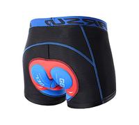 Calzoncillos Ciclismo Hombre Acolchados, Actualizar Pantalones cortos de ciclismo transpirables Ciclismo Ropa interior Gel Pad A prueba de choques Bicicleta Aprieta MTB MTB Bike Ropa interior Hombre P
