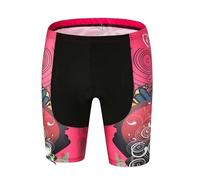 Calzoncillos Ciclismo Hombre Acolchados, Pantalones Pantalones cortos de ciclista verano de las mujeres pone en cortocircuito la bicicleta al aire libre MTB muchachas que montan en bicicleta corta(Sho