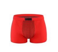 Calzoncillos clásicos para hombre 2026, pantalones cortos de salud para hombre, transpirables, elásticos, ropa interior casual para la vida cotidiana, regalos de San Valentín, rosso, XL