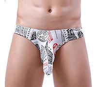 Calzoncillos de elefante con trompa, ropa interior sexy, tanga para hombre, ropa interior sexy, ropa interior cómoda, ropa interior divertida, regalo para amantes, Blanco, M