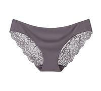 Calzoncillos de encaje para mujer, con acabado sin costuras, tiro bajo y detalle, comodidad diaria suave para trajes de clima cálido, uso diario, comodidad de verano, viajes y días de trabajo, K, XL