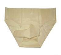 Calzoncillos de goma de látex para hombre, sin costuras, tema de nariz de elefante, ropa interior de cintura baja para un ajuste transparente consciente del cuerpo (M blanco)