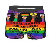 Calzoncillos De Hombre Orgullo Gay LGBT Paz Amor Ropa Interior Transpirables Moderno Calzoncillos para Hombre, para Amantes, Familia, Esposo, S