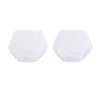 Calzoncillos de incontinencia lavables para Ropa interior reutilizable a prueba de fugas Fundas de pañales resistentes agua para hombres y mujeres Paquete de 2 ropa interior a prueba de, White L