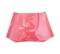 Calzoncillos de látex para hombre con trompa de elefante, de goma, color negro (rosa 2XL)