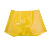 Calzoncillos de látex para hombre, sin costuras, con diseño de elefante, calzoncillos tipo bóxer de goma de cintura baja, bragas de seguridad para club, color verde, talla XL (2XL amarillo)