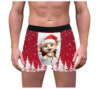 Calzoncillos de látex transpirables para hombre, diseño de Papá Novelty Holiday, D, S