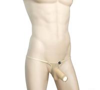 Calzoncillos de tela de seda de hielo para hombre construidos con perfil de talle bajo, ingeniería de apertura de bolsa y tacto estético de nariz de elefante (2XL caqui)