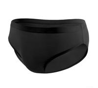 Calzoncillos deportivos transpirables para hombre con diseño elástico, ropa interior de cintura baja de seda de hielo para estilo de vida activo (L negro)