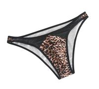 Calzoncillos Don Algodon Hombre, Pantalones Cortos Triangulares De Malla con DiseñO De Leopardo para Hombre Ropa Interior Y Divertida con Ajuste CóModo En Cintura