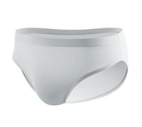 Calzoncillos elásticos de cintura baja para hombre, ropa interior deportiva de seda de hielo para un estilo de vida activo (L, gris)