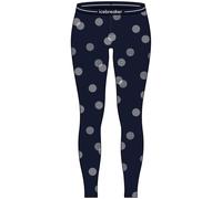 Calzoncillos funcionales de mujer Icebreaker W Mer 260 Vertex Leggings FallFlakes Talla: M / Color: azul oscuro