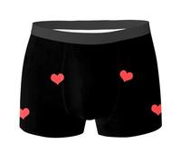 Calzoncillos Hombre Boxer Largos - Ropa Interior Personalizada para con Cara para Cumpleaños de Novios Y Maridos (Black S)