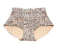 Calzoncillos Levantadores De Glúteos con Control Barriga For Mujer, Bragas Potenciadoras Cadera Y Culo Falso Acolchadas Esponja, Lencería Moldeadora Cuerpo Adelgazante(Leopard,X-Large)