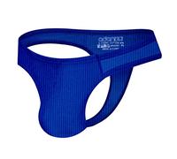 Calzoncillos ligeros y sexys para hombre con cintura baja de algodón con pantalones elevados y media cadera, calzoncillos bóxer para hombre, lavables a 60 grados, azul, M Corto