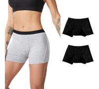 Calzoncillos menstruales Tipo bóxer Bragas Pantalónes Cortos Mujer Culotte Shorts Braguitas Boxer Algodon con Entrepierna Algodón