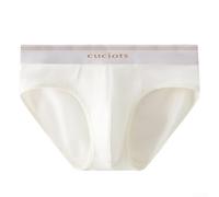 Calzoncillos modal para hombre, paquete de 3, diseño de bolsa transpirable, ropa interior elástica que absorbe el sudor, ajuste cómodo de tiro medio para uso diario y deportes (L, blanco)