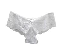 Calzoncillos Mujer 2026 Encaje, Deseo Puro, Transparente, Niña Caliente Tanga Picante, Cintura Baja, Calzoncillos de Abdominal Shapewear Abdominal Camino Bragas 2026 Para Mujeres, Blanco, talla única