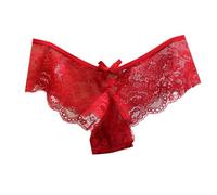 Calzoncillos Mujer 2026 Encaje, Deseo Puro, Transparente, Niña Caliente Tanga Picante, Cintura Baja, Calzoncillos de Abdominal Shapewear Abdominal Camino Bragas 2026 Para Mujeres, rojo, talla única