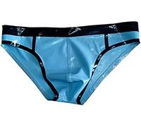 Calzoncillos Para Hombre Azul Cielo Y Adornos Negros Bragas De Goma Para Hombre Pantalones Cortos Lencería Hecha A Mano,rosa Y Negro,SG