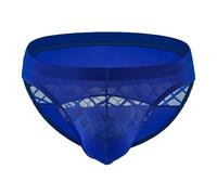 Calzoncillos para hombre, cintura baja, sexy, erótica, ropa interior de un solo color, transparente, ajuste ideal, ropa interior transpirable, bragas eróticas, Bu2., L