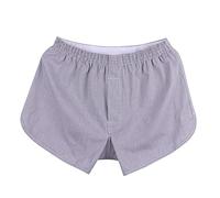 Calzoncillos para hombre de algodón suave y cómodo para un sueño tranquilo y una libertad de movimiento óptima, gris, XXXL