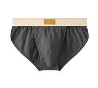 Calzoncillos para hombre, de talle bajo, suaves, transpirables, de tela, con huecos laterales, ligeros, con cintura de bloque de color, ajuste elástico, no se suben para comodidad durante todo el día