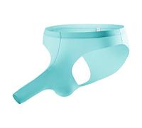 Calzoncillos para hombre, diseño de elefante, ropa interior de seda de hielo, correa de suspensorio, realza el bulto que no se ve, suave, exótico, travieso, lencería masculina con bolsa para pelotas