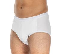 Calzoncillos para incontinencia para hombre, talla 6, color blanco