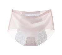 Calzoncillos para mujer a prueba de fugas para el día a día y la menstruación, Rosa claro., L