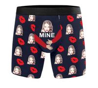 Calzoncillos Personalizados con Foto Calzoncillos Hombre Bóxer Personalizados Ropa Interior Divertida Personalizada con Textos De Imágenes De Caras Cumpleaños San Valentín Navidad Día del Padre