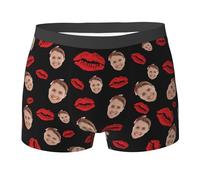 Calzoncillos Personalizados para Hombre - Con Foto y Nombre Boxer Divertido e Original, Ropa Interior Personalizada para Novio, Marido o Pareja Idea de Regalo para Cumpleaños, San Valentín o Navidad