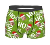 Calzoncillos personalizados para hombre, ropa interior personalizada con cara de foto, divertidos y personalizables, regalo para él, novio, marido, style10, S