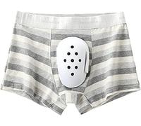 Calzoncillos Post Circuncisión Transpirables para Niños Ropa Interior Protectora Circuncisión Boxer de Recuperación para Niño Pantalón de Rehabilitación tras Cirugía(GRIS,M-Medium)