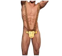 Calzoncillos Sexy Hombre - Ropa Interior Sexy para Hombres Tanga Amante Ropa Interior Sexy Ropa para Hombres Ropa De (Brown One Size)