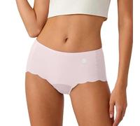 Calzoncillos sin costuras para mujer, con acabado suave, tiro medio y cobertura completa, comodidad diaria para viajes, días de trabajo, trajes de clima cálido, uso diario, rosso, L