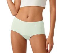 Calzoncillos sin costuras para mujer, con acabado suave, tiro medio y cobertura completa, comodidad diaria para viajes, días de trabajo, trajes de clima cálido, uso diario, verde, XL