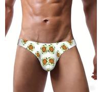 Calzoncillos tipo bikini de talle bajo con estampado de calavera para | Calzoncillos de bikini elásticos en 4 direcciones con bolsa de contorno para comodidad diaria.