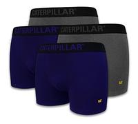 Calzoncillos tipo bóxer CAT Caterpillar para hombre, color azul/gris, tallas M, L, XL, XXL, 3XL, retro, 4, 8, 12 unidades, azul y gris, XL