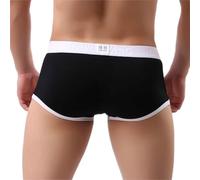 Calzoncillos tipo bóxer con bolsa para balones para hombre, pantalones cortos para deportes, ropa interior para aficionados, calzoncillos tipo bóxer para hombre, realzador de bulto para correr