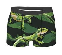 Calzoncillos tipo bóxer con estampado de cocodrilo para hombre de doble cara