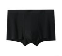 Calzoncillos tipo bóxer de ajuste suave para hombre, transpirables, cómodos, esenciales para el día a día (2XL negro)