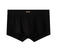 Calzoncillos tipo bóxer de algodón para hombre, transpirables, cómodos, con elastano suave para deportes y uso diario (XL negro)