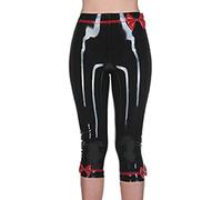 Calzoncillos Tipo Bóxer De Látex Con Piernas Largas Y Lazos Bragas De Goma Ropa Interior Calzoncillos Calzoncillos,Trans Negro Con Rojo,XXL